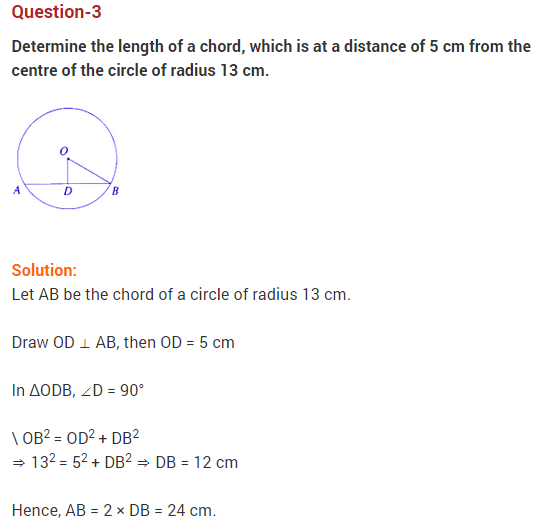 Extra Questions On Circles Class 9
