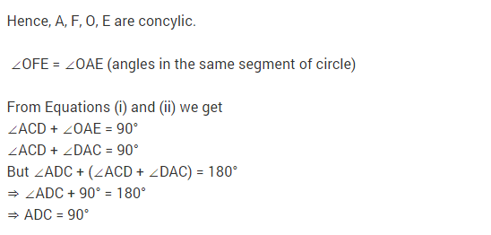 Extra Questions Of Chapter Circles Class 9