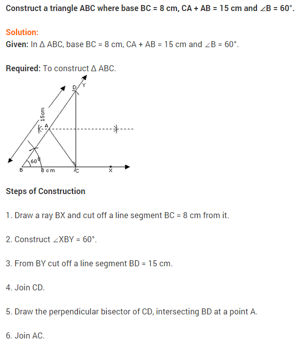 Construction Class 9 Extra Questions With Solutions