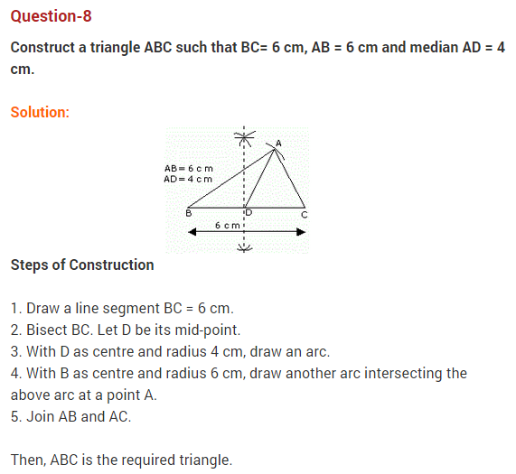 Construction Chapter Class 9 Extra Questions