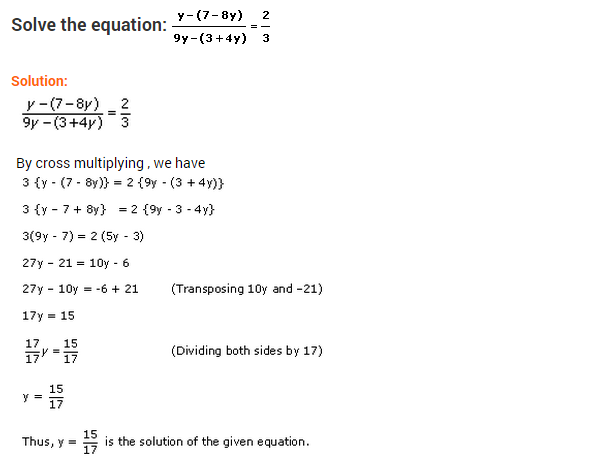 Extra Questions for Class 8 Maths Linear Equations in One Variable Q6