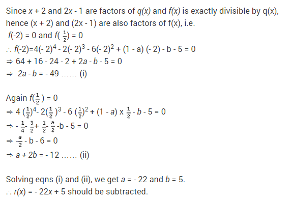 Questions On Polynomials Class 9