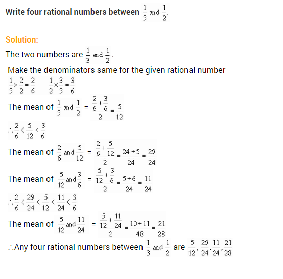 Extra Questions for Class 8 Maths Rational Numbers 06
