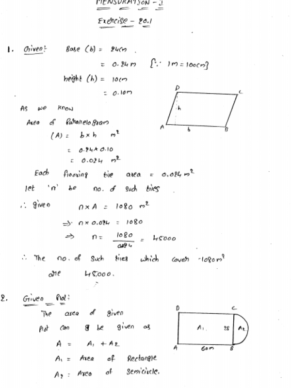 rd-sharma-22-mensuration-i-are-of-a-trapezium-and-a-polygon-ex-20-1-q-1