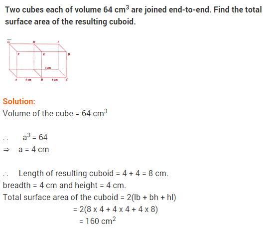 Surface Area And Volume Extra Questions Class 9