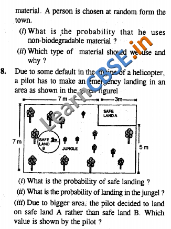  NCERT Solutions for Class 10 Maths Value base Questions 