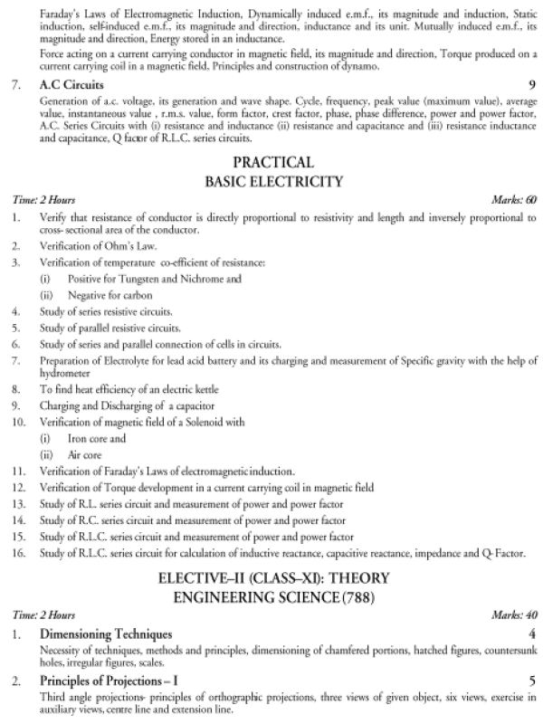  Electrical Technology Syllabus 