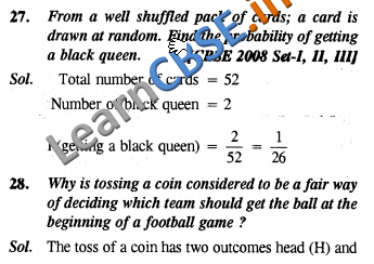  Probability NCERT Solutions For Class 10 Maths SAQ 2 Marks 01 